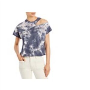 💚Aqua Bloomingdale’s cut out tee